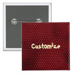 Royal Red Lizard Skin Scales Button