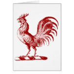 Royal Rooster Red Greeting Card