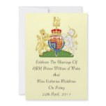 Royal Wedding Coat Of Arms Invitation