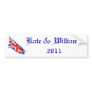 Royal Wedding /Kate and William Bumper Sticker