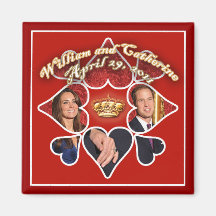 Royal Wedding Magnets for Party Favours