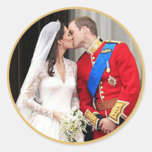Royal Wedding Round Sticker