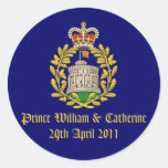 Royal Wedding Round Stickers