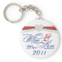 Royal Wedding Souvenir - William & Kate Key Rings