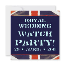 Royal Wedding Watch Party Invite (Grunge)