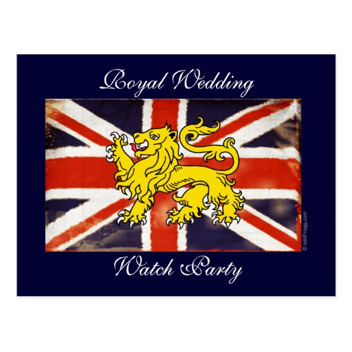 Royal Wedding Watch Party Postcard