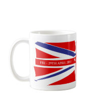 Royal Will & Kate Grunge Flag Mugs