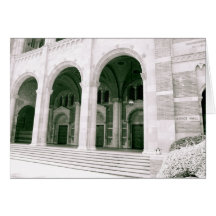 Royce Hall Black and White Greeting Card