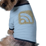 RSS Icon Button Weathered Design pet clothing