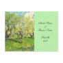RSVP, acceptance card, Orchard in Blossom Post Card