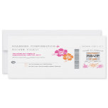 RSVP Boarding Pass Wedding Invite