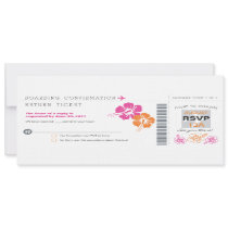 RSVP Boarding Pass Wedding Invite