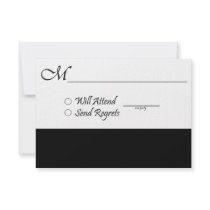 RSVP Card for Wedding and Graduation Invitations