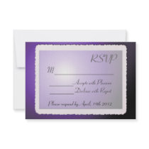 RSVP card with vintage border. Invitations