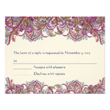 RSVP Cards-Require the 5 x 7 size Inivitations Personalized Invite