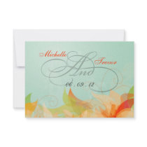 RSVP - Fancy Floral Wedding Response Cards Personalised Invite