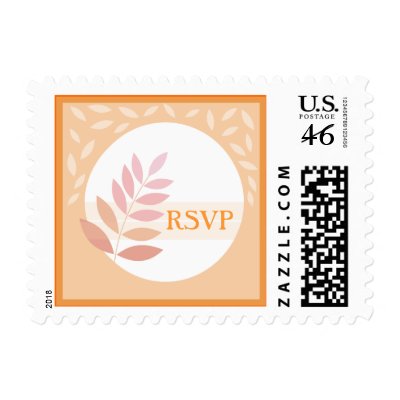 RSVP Fine Orange Stamp by zazzleproducts1