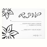 RSVP | Flowered |white invitations