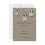 RSVP Mason Jar Wedding invitations