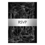 RSVP Smoke Black Party Personalized Announcement