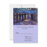 RSVP, wedding acceptance card, Starry Night ... Custom Invitations