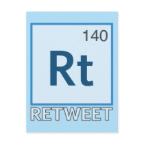 RT 140 / Retweet Element Postcards