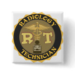 RT RADIOLOGY TECHNICIAN BADGE - LOGO buttons