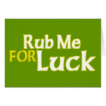 Rub Me for Luck cards