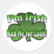 Rub Me For Luck Sticker