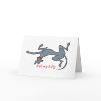 Rub my belly notecards