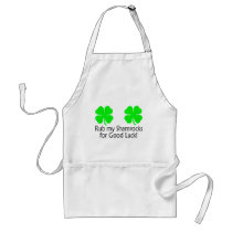 Rub My Shamrocks For Good Luck Apron