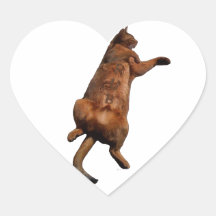Rub My Tummy Heart Sticker