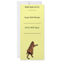 Rub My Tummy Personalized Invitation
