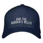 Rub The Buddha's Belly! Hat embroidered hats