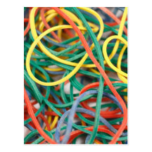 Rubber bands post cards