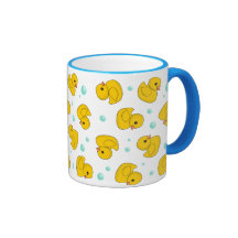 Rubber Duck Pattern Mugs