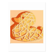 Rubber Duckie Pop Art Postcard