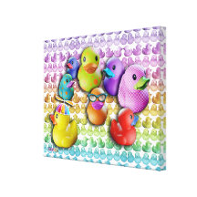 Rubber Duckies Gallery Wrapped Canvas