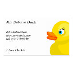 Rubber Ducks, Business Card