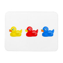 Rubber Ducks Rectangular Magnet
