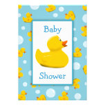 Rubber Ducky and Bubbles Theme Baby Shower Personalised Invitation