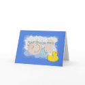 Rubber Ducky birth announcement cards