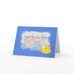 Rubber Ducky birth announcement