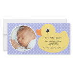 Rubber Ducky Bubble Frame New Baby Photo Cards photo cards