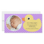 Rubber Ducky Bubble Frame New Baby Photo Cards photo cards