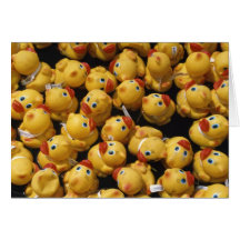 Rubber ducky race - Greeting Card