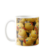 Rubber ducky race mugs