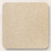 rubber stamp drink coaster