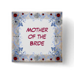 Rubies Art Deco Wedding Pin