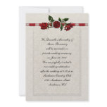 Ruby and Red Roses Ribbon Post Wedding
